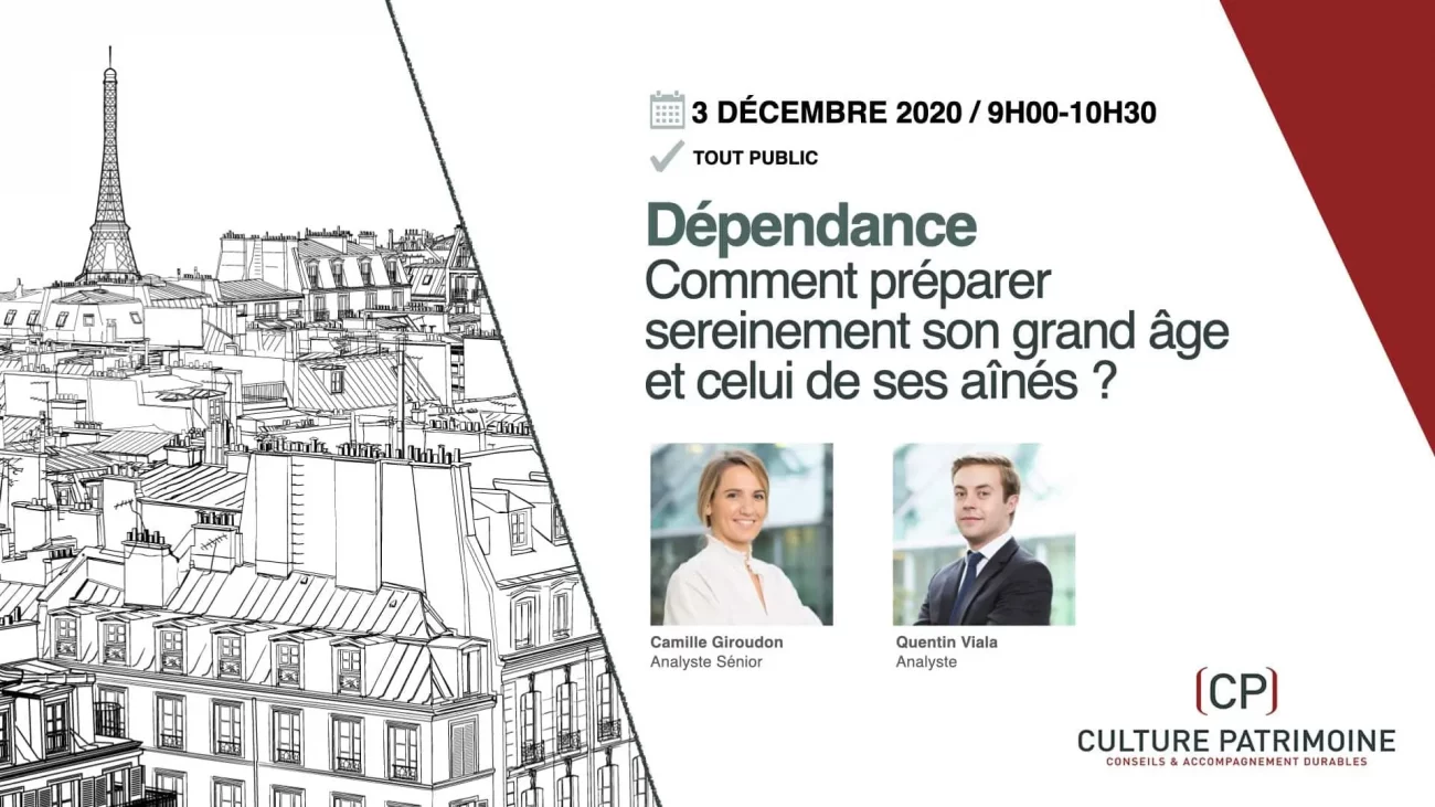 Webinaire par Culture Patrimoine présenté par Camille Giroudon et Quentin Viala: comment préparer sereinement son grand âge et celui de ses aînés?