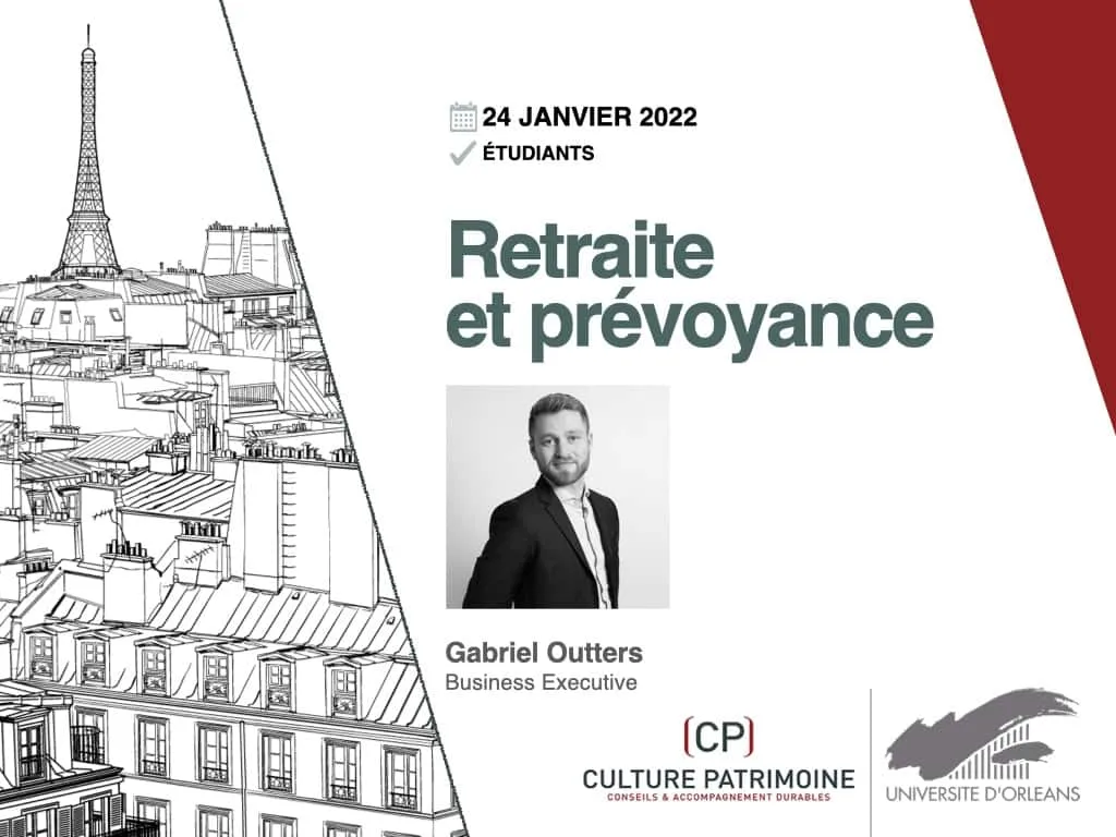 formation Culture Patrimoine pour Université d’Orléans : Retraite et Prévoyance