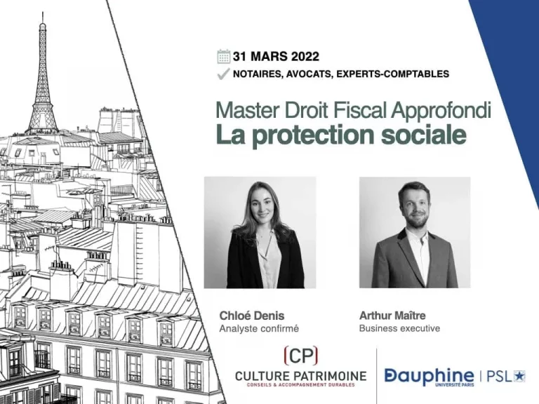 formation Culture Patrimoine pour Université Paris Dauphine : La protection sociale