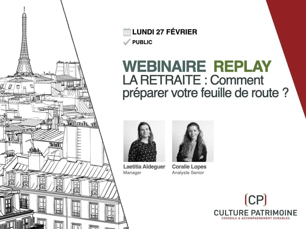replay du webinaire : LA RETRAITE, comment préparer votre feuille de route ?